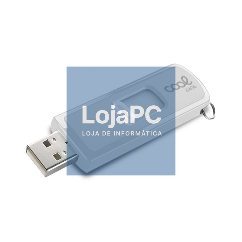 Pen Drive USB x64 GB 2.0 COOL Basic White