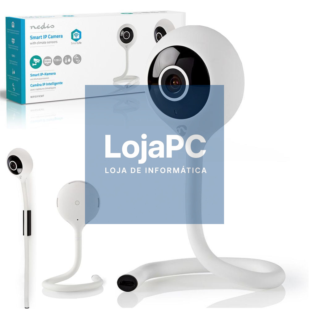 Câmara IP Inteligente 1080p C/ Sensor Climático e WiFi NEDIS