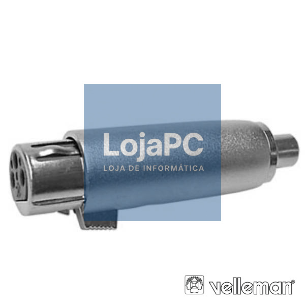 FICHA ADAPTADORA XLR 3P FÊMEA / RCA FÊMEA