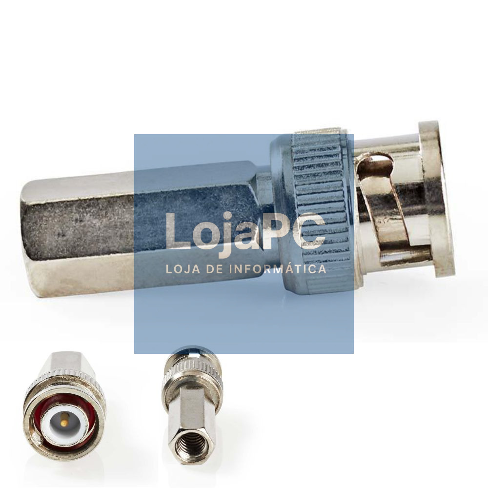 Ficha Bnc Macho P/ Cabo Coaxial 5mm