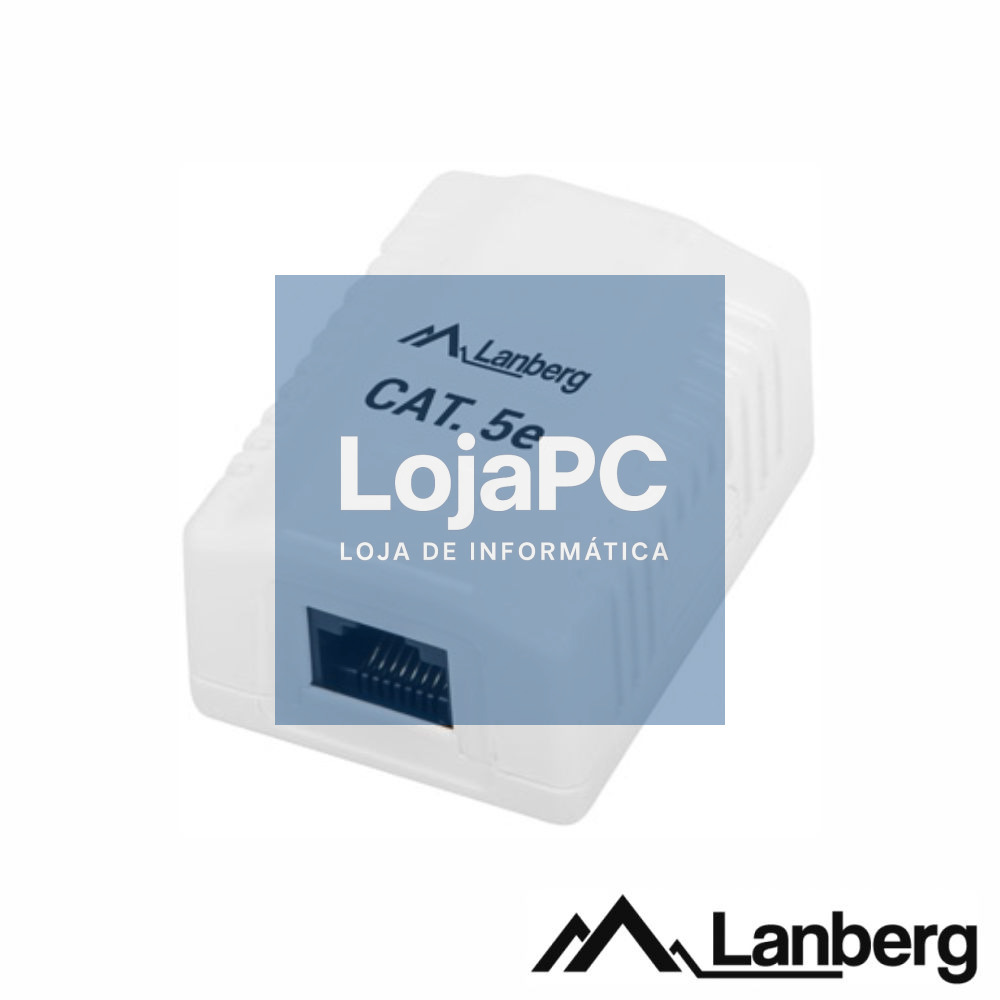 Tomada de Superfície RJ45 C/ 1 Saída LANBERG