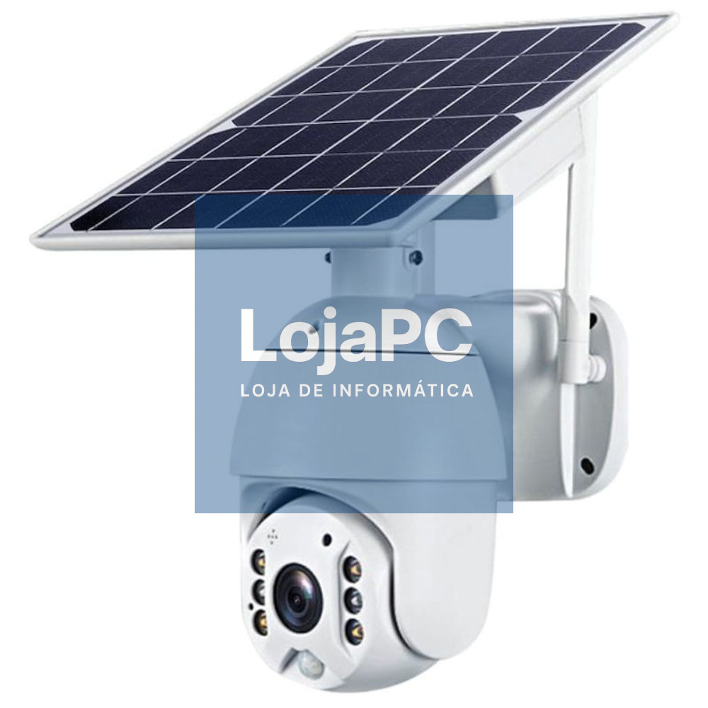 Câmara Vigilância IP 1080p Wifi C/ Painel Solar