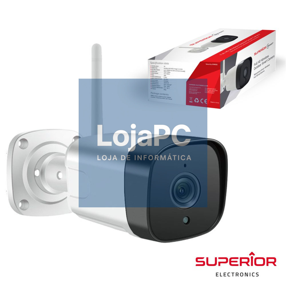 Câmara exterior WIFI IP FULL HD c/ visão noturna