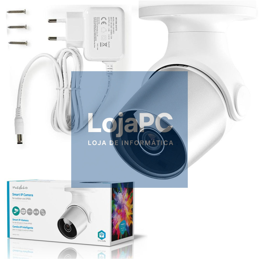 Câmara IP Inteligente P/ Exterior C/ WiFi / 1080p NEDIS