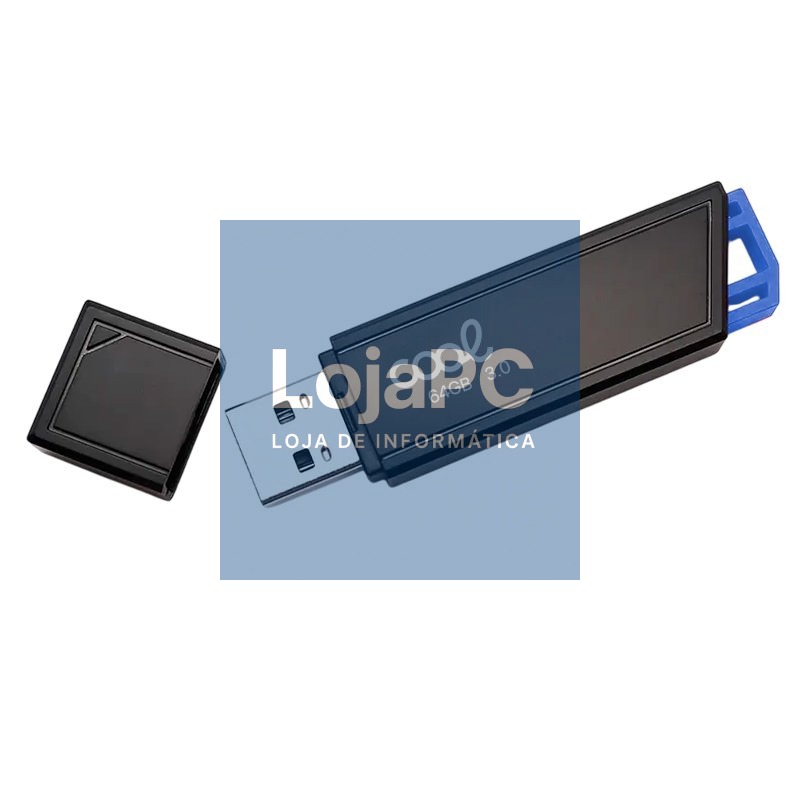 Pen Drive USB x64 GB 3.0 COOL Lancer Blue — imagem 4