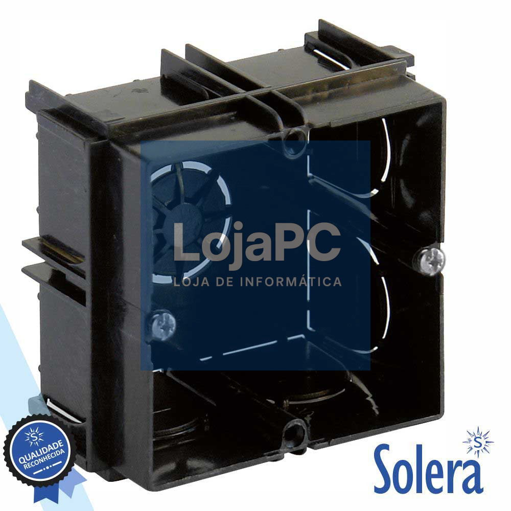 CAIXA DE PASSAGEM EMBUTIR C/ 9 ENTRADAS 65x65x40MM SOLERA