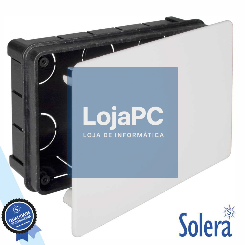 CAIXA DE PASSAGEM EMBUTIR C/ 16 ENTRADAS 160x100x50MM SOLERA