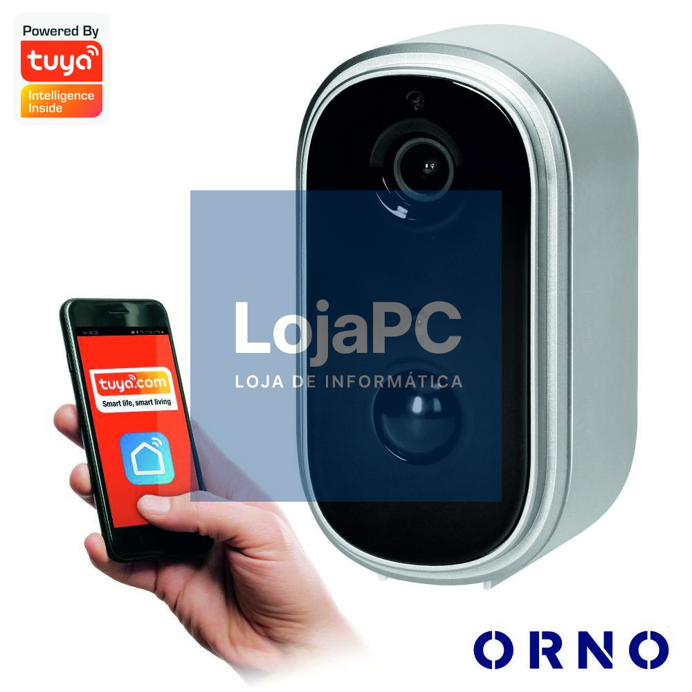 Câmara Vigilância IP 1080P WIFI TUYA LEDS IR IP65 ORNO