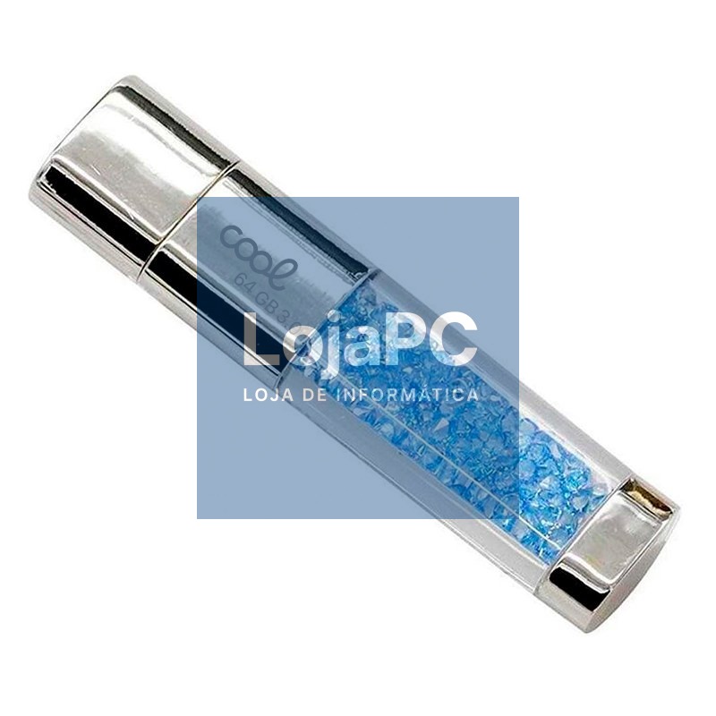 Pen Drive USB x64 GB 3.0 COOL Light Blue — imagem 3