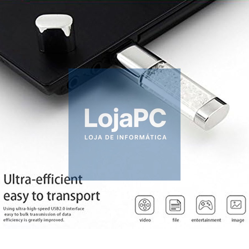 Pen Drive USB x64 GB 3.0 COOL Light Blue — imagem 4