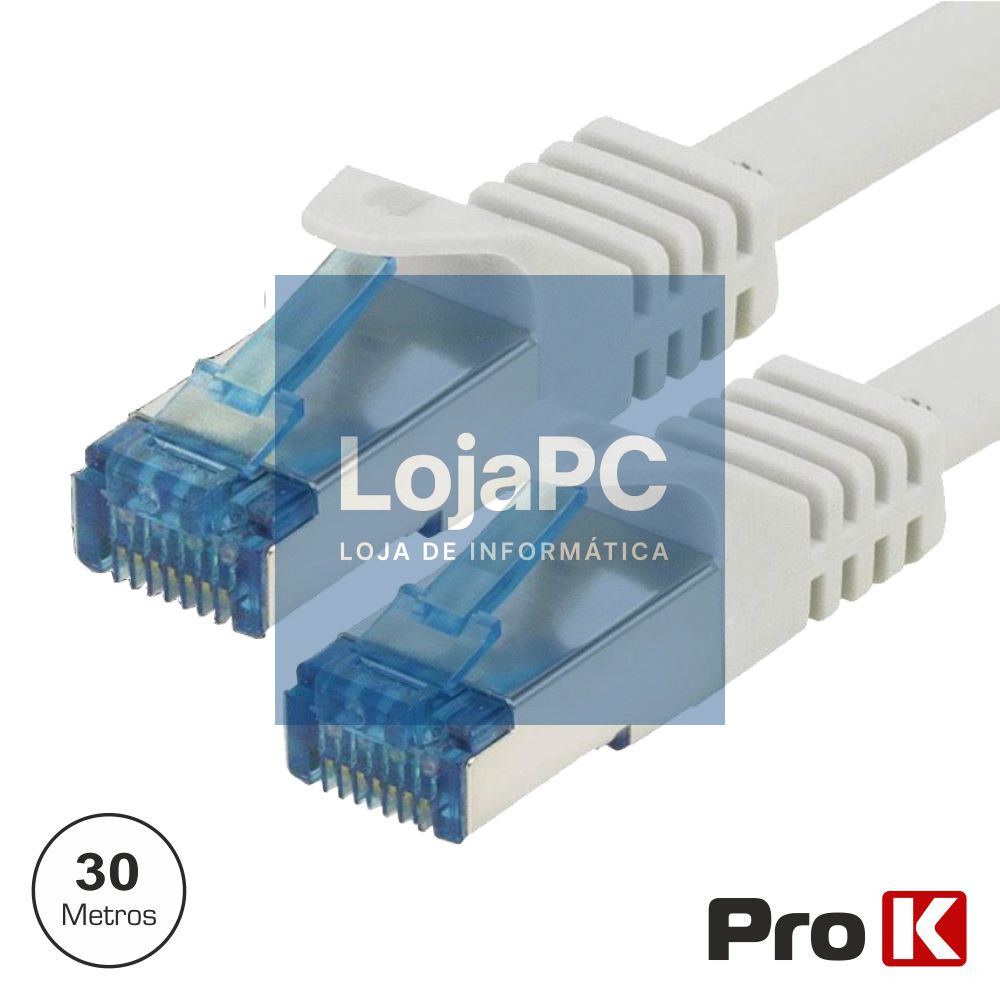 CABO S/FTP CAT6E 30M CINZA PROK
