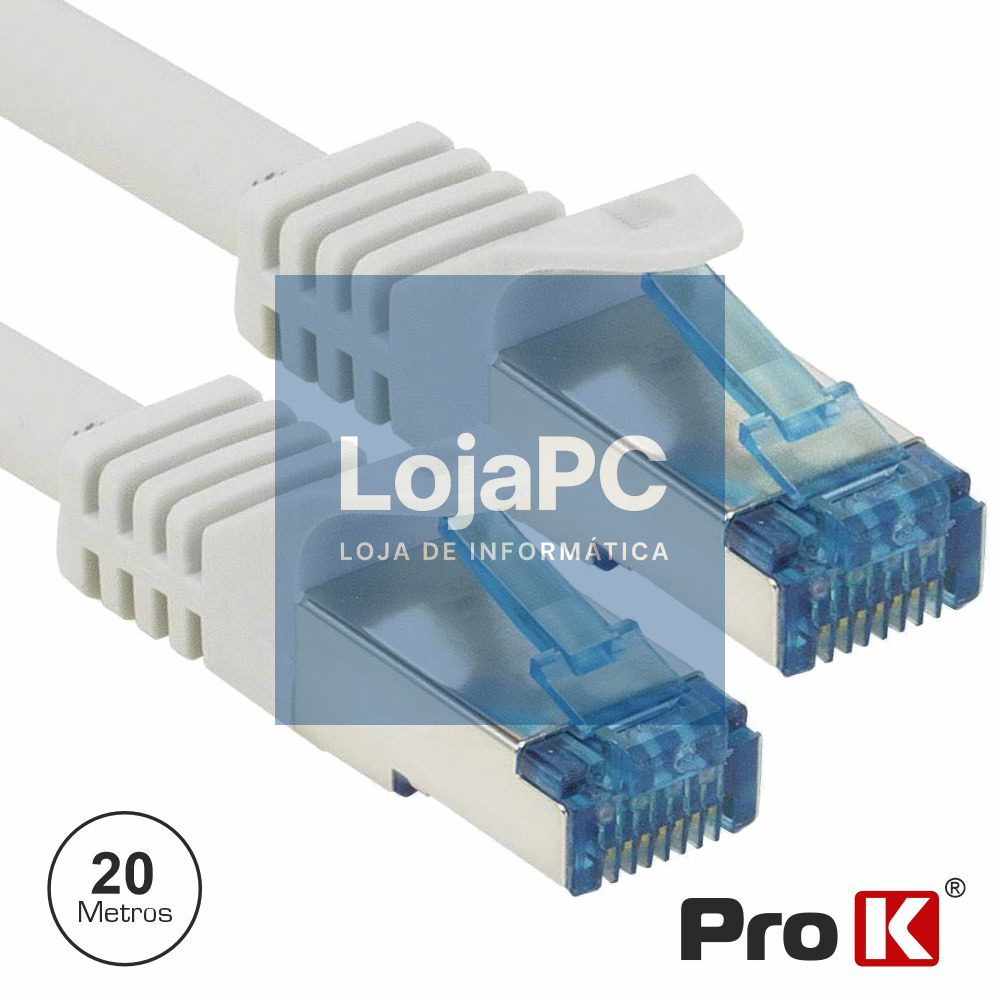 CABO S/FTP CAT6E 20M CINZA PROK