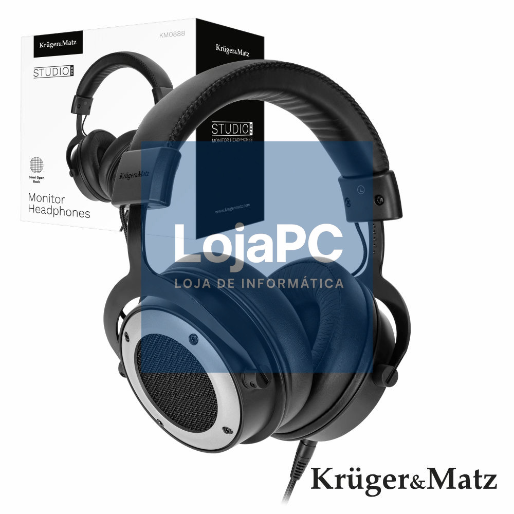 Auscultadores STUDIO PRO Preto KRUGER MATZ