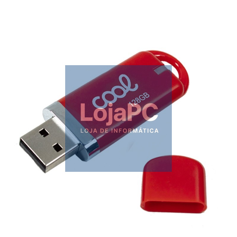 Pen Drive x USB 128 GB 2.0 COOL Cover Red