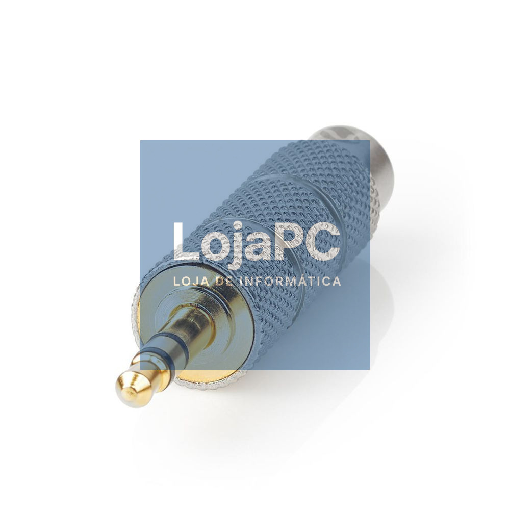 Ficha Adaptadora 3.5mm Macho ST / 6.35mm Fêmea ST