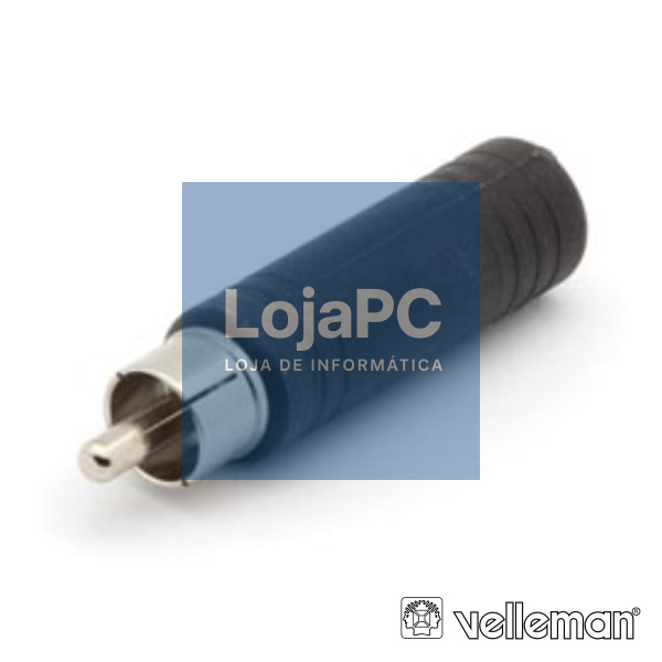 FICHA ADAPTADORA RCA MACHO / JACK 6.35MM FÊMEA MN VELLEMAN