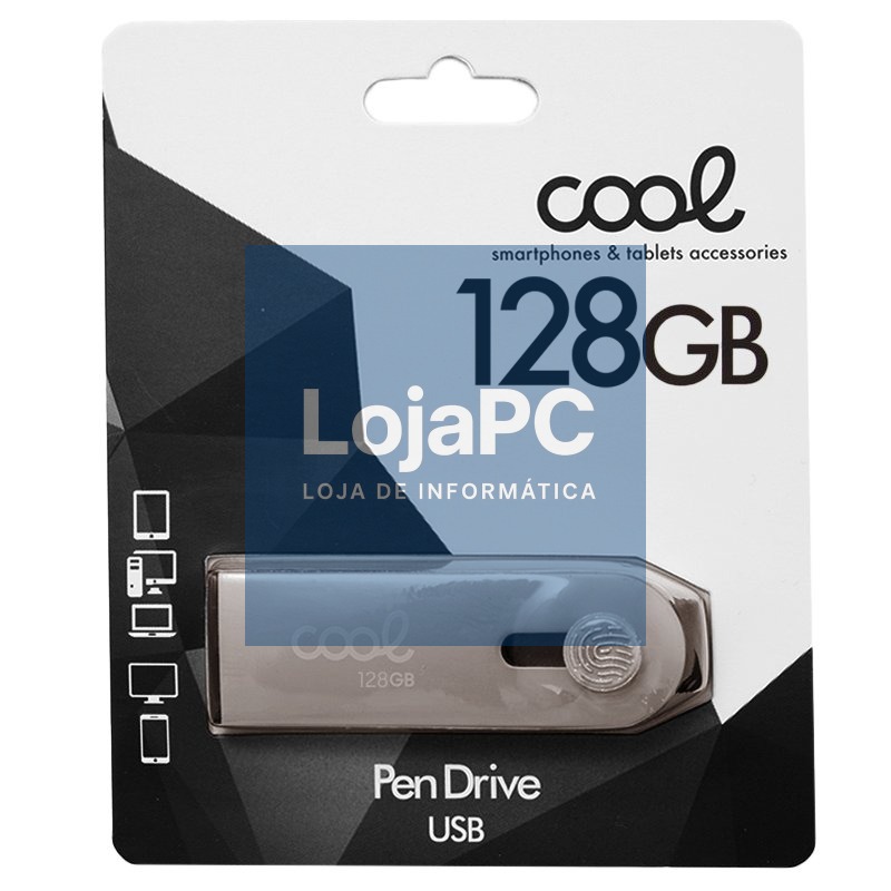 Pen Drive x USB 128 GB 2.0 COOL Optimus Silver — imagem 3
