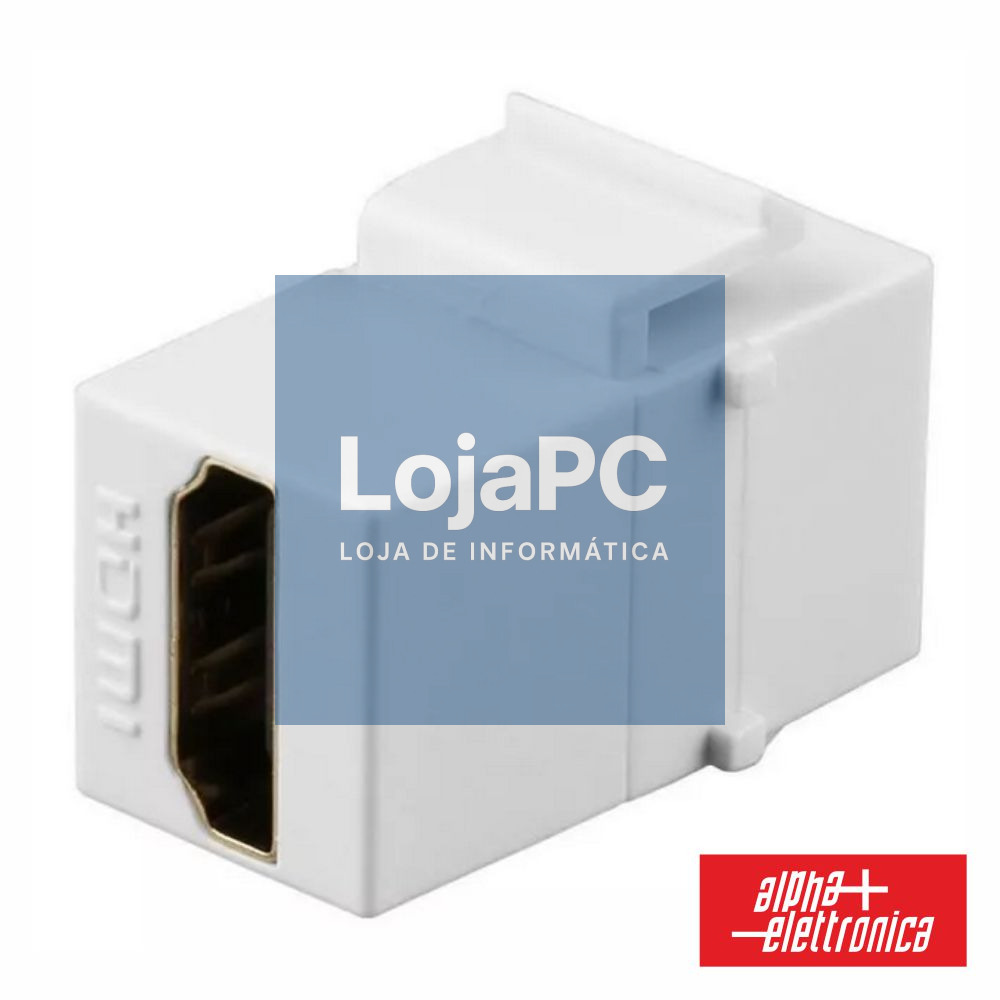Ficha HDMI Fêmea Keystone ALPHA