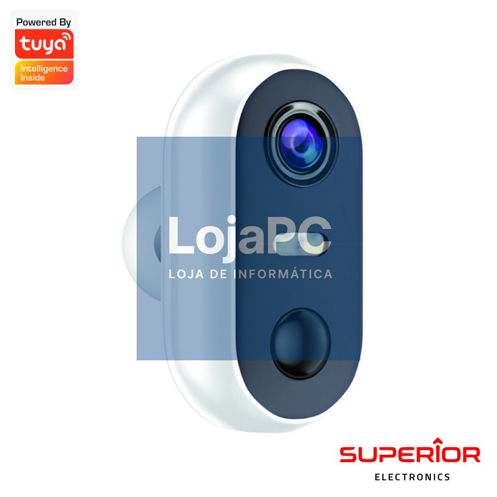 Câmara Vigilância IP 1080p Wifi TUYA IR BAT IP54