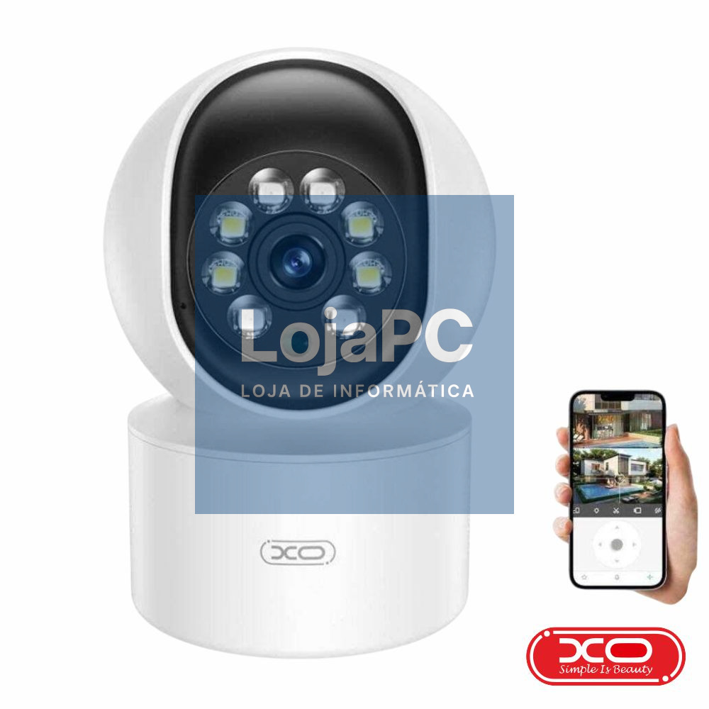 Câmara Vigilância IP 3MP 2304x1296px WiFi XO