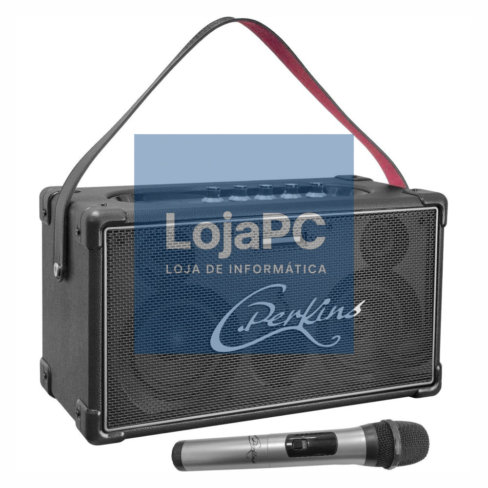 Coluna Amplificada All-In-One 60W C/ Microfone DSP C.Perkins
