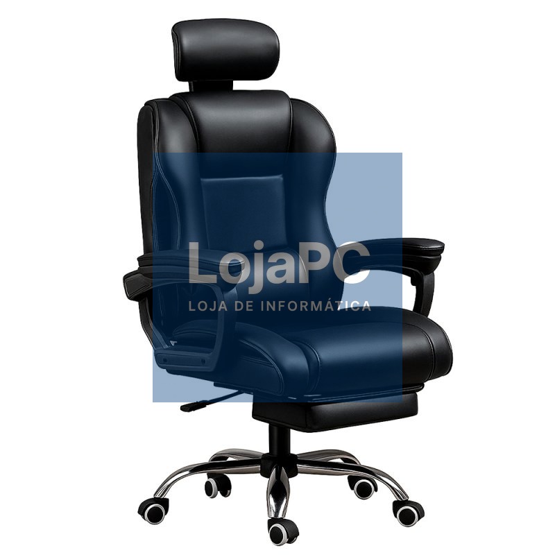 Premium Black Office Chair COOL Board (Footrest)