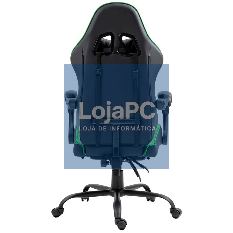 Premium Gaming Armchair COOL Rest Black-Green (Footrest) — imagem 4