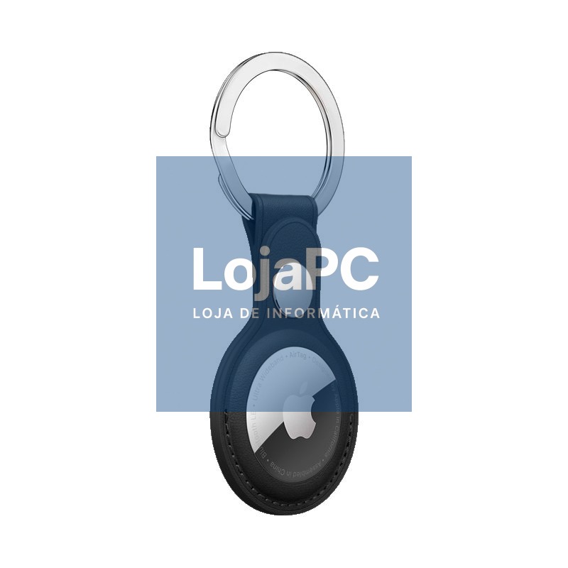 Protective Keychain COOL Compatible with AirTag Leatherette Black — imagem 2