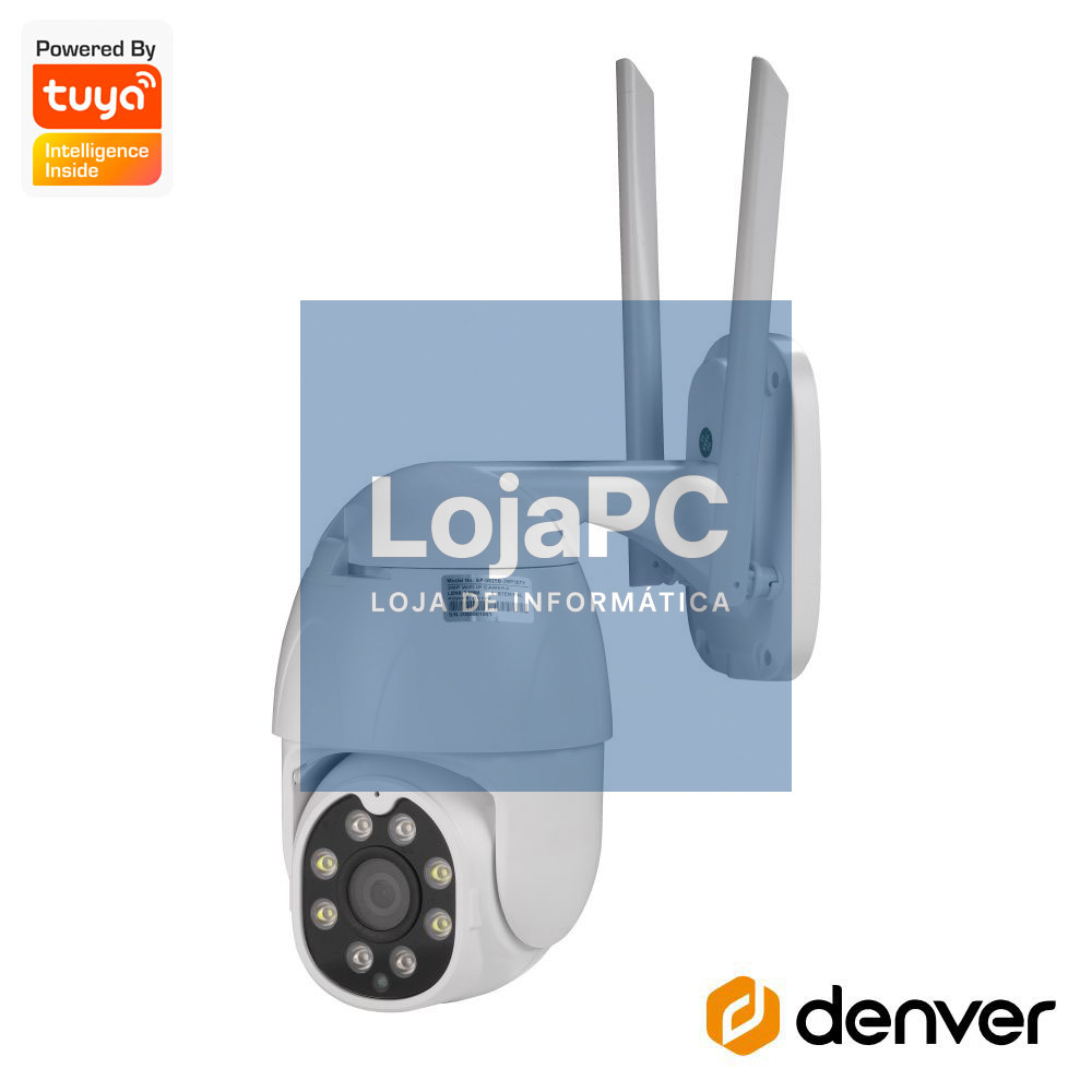 Câmara Vigilância IP 1080p Wifi Tuya DENVER
