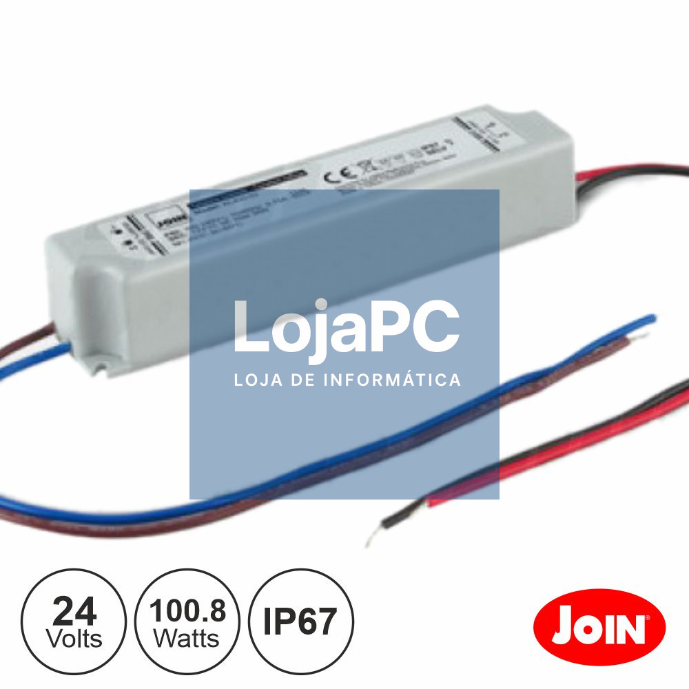Fonte de Alimentação Estanque 24V 4.2A 100.8W IP67 JOIN
