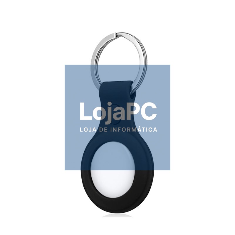 Protective Keychain COOL Compatible with AirTag Silicone Black — imagem 3