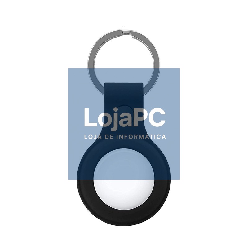 Protective Keychain COOL Compatible with AirTag Silicone Black