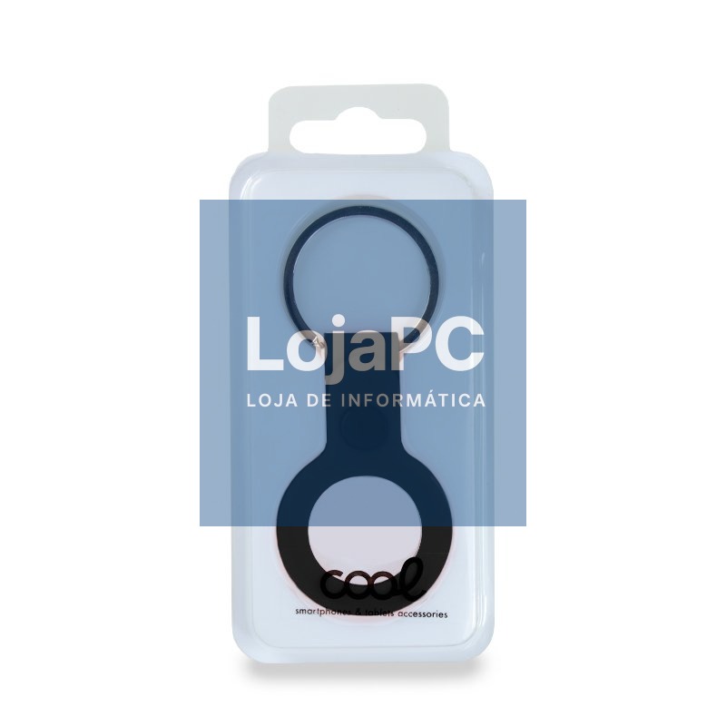 Protective Keychain COOL Compatible with AirTag Silicone Black — imagem 2