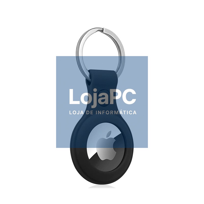 Protective Keychain COOL Compatible with AirTag Silicone Black — imagem 4