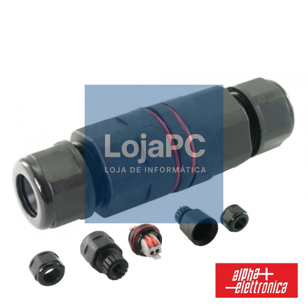 Ligador 2 Condutores 16a 250V IP68 ALPHA