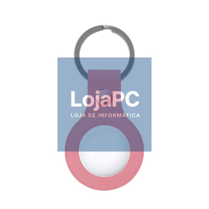 Protective Keychain COOL Compatible with AirTag Silicone Pink