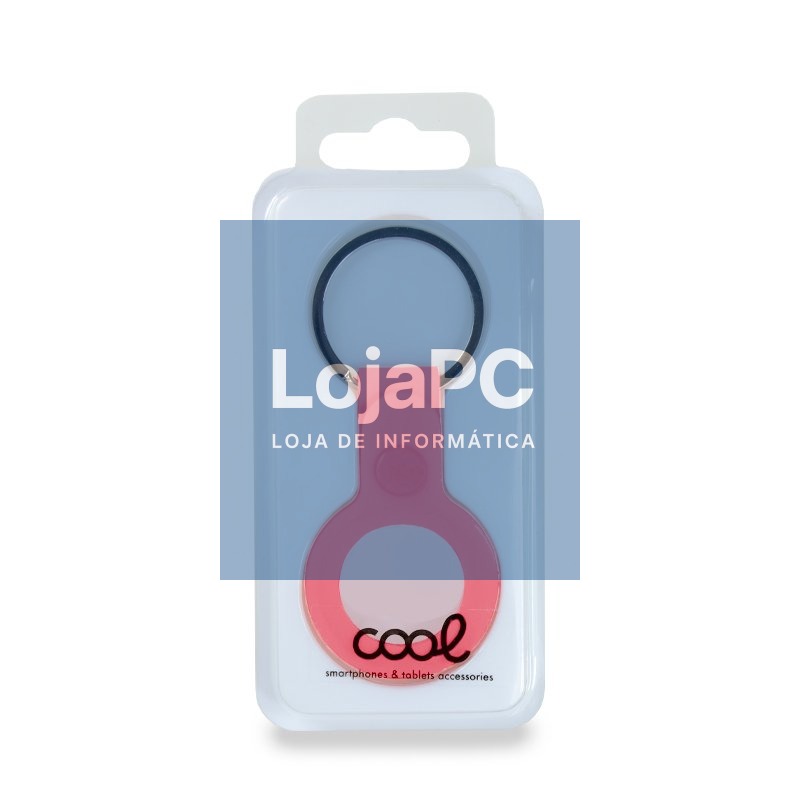 Protective Keychain COOL Compatible with AirTag Silicone Pink — imagem 3