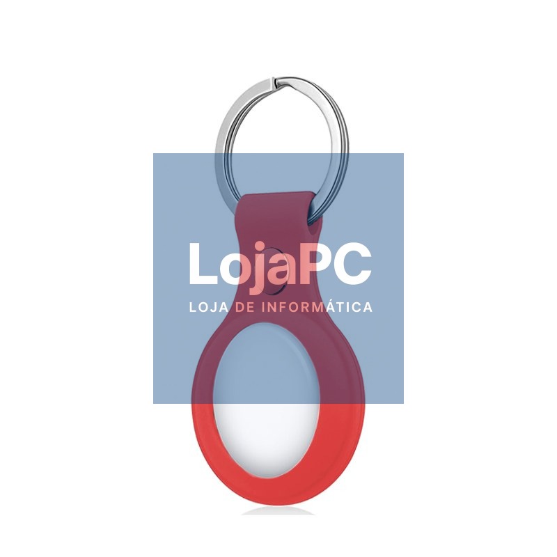 Protective Keychain COOL Compatible with AirTag Silicone Red — imagem 2