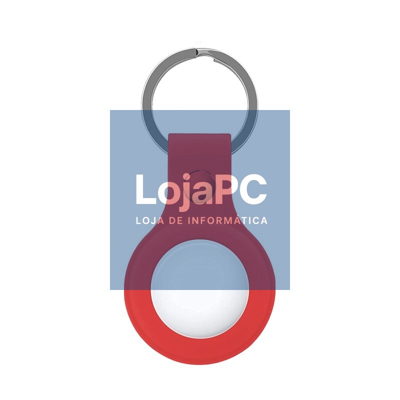Protective Keychain COOL Compatible with AirTag Silicone Red