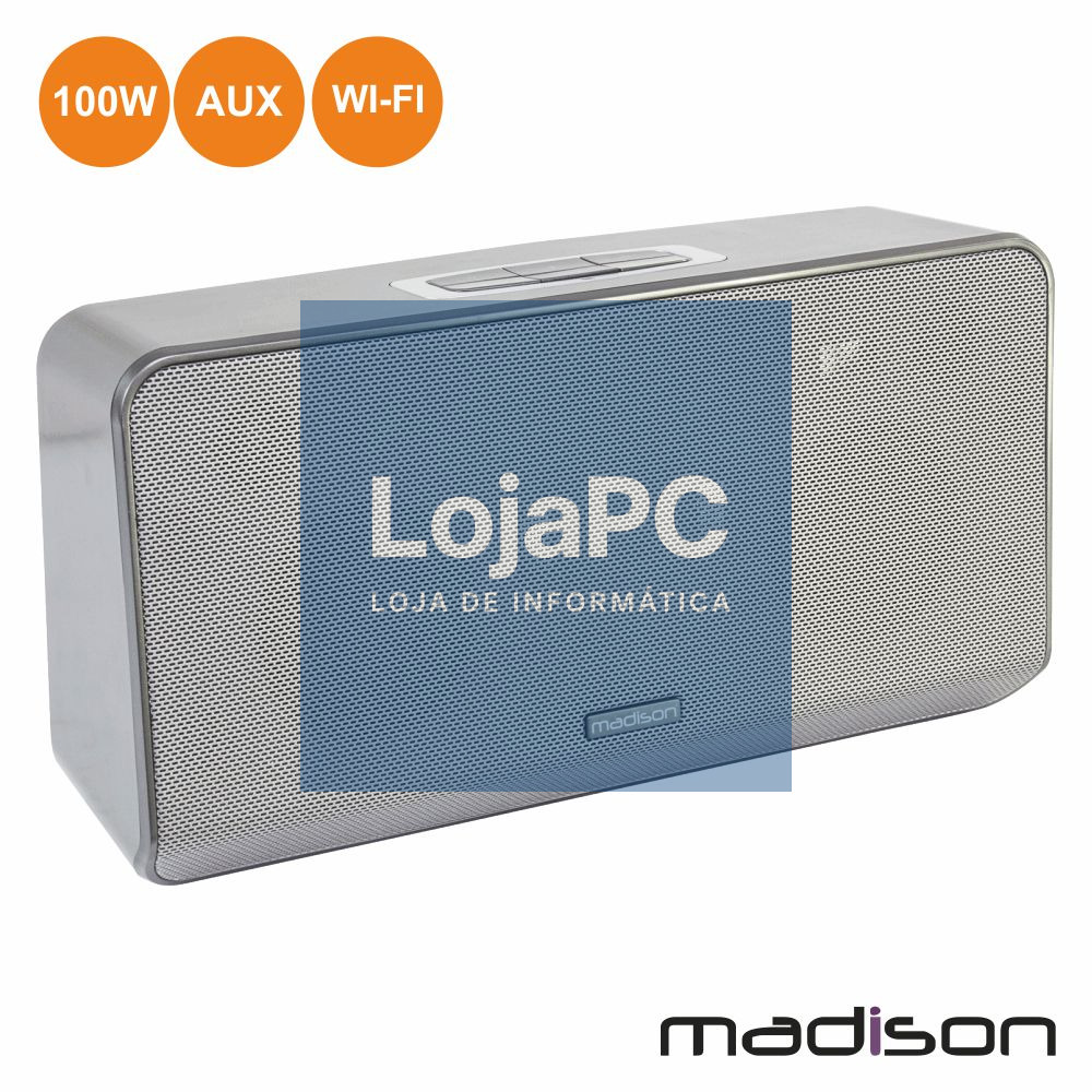 COLUNA BLUETOOTH PORTÁTIL 100W WIFI/AUX MADISON