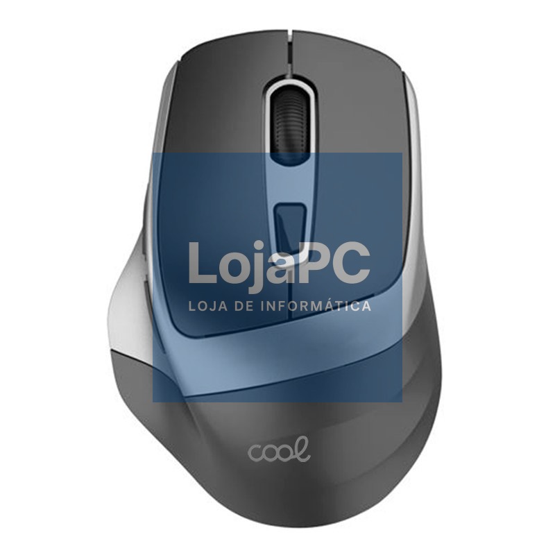 Silent Wireless Mouse COOL Ergonomic Black-Silver