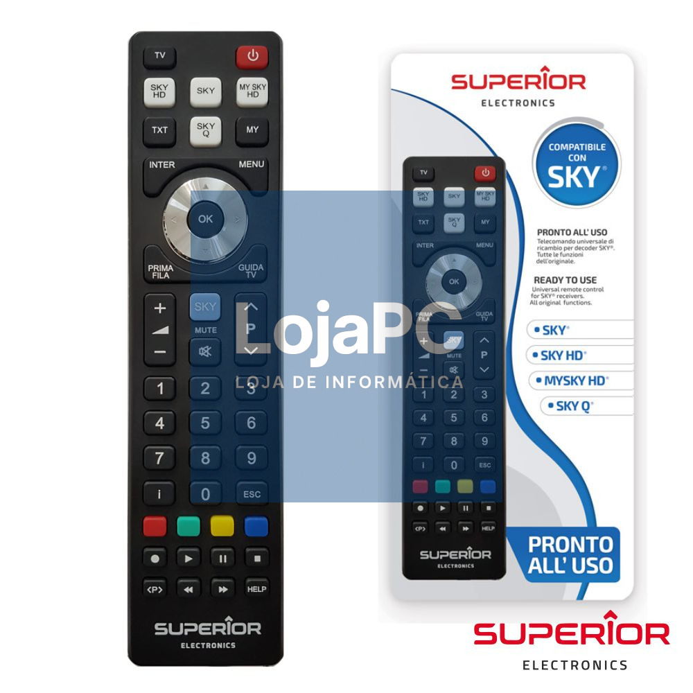 Comando TV Universal Lcd/LED SKY/SKYHD/MYSKY/SKYQ SMART TV