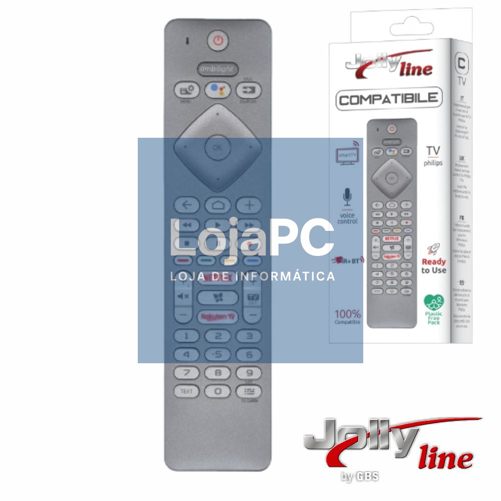 Comando TV Universal Lcd/LED PHILIPS SMART TV C/ Bluetooth