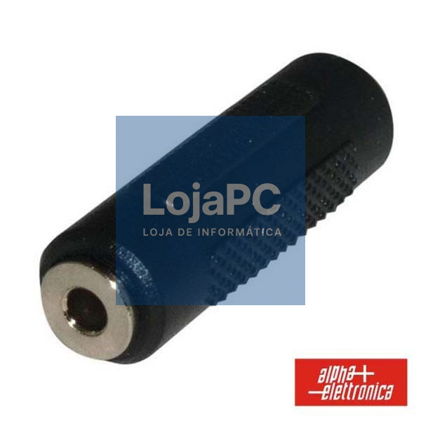 FICHA ADAPTADORA JACK 3.5MM FÊMEA / 3.5MM FÊMEA ST