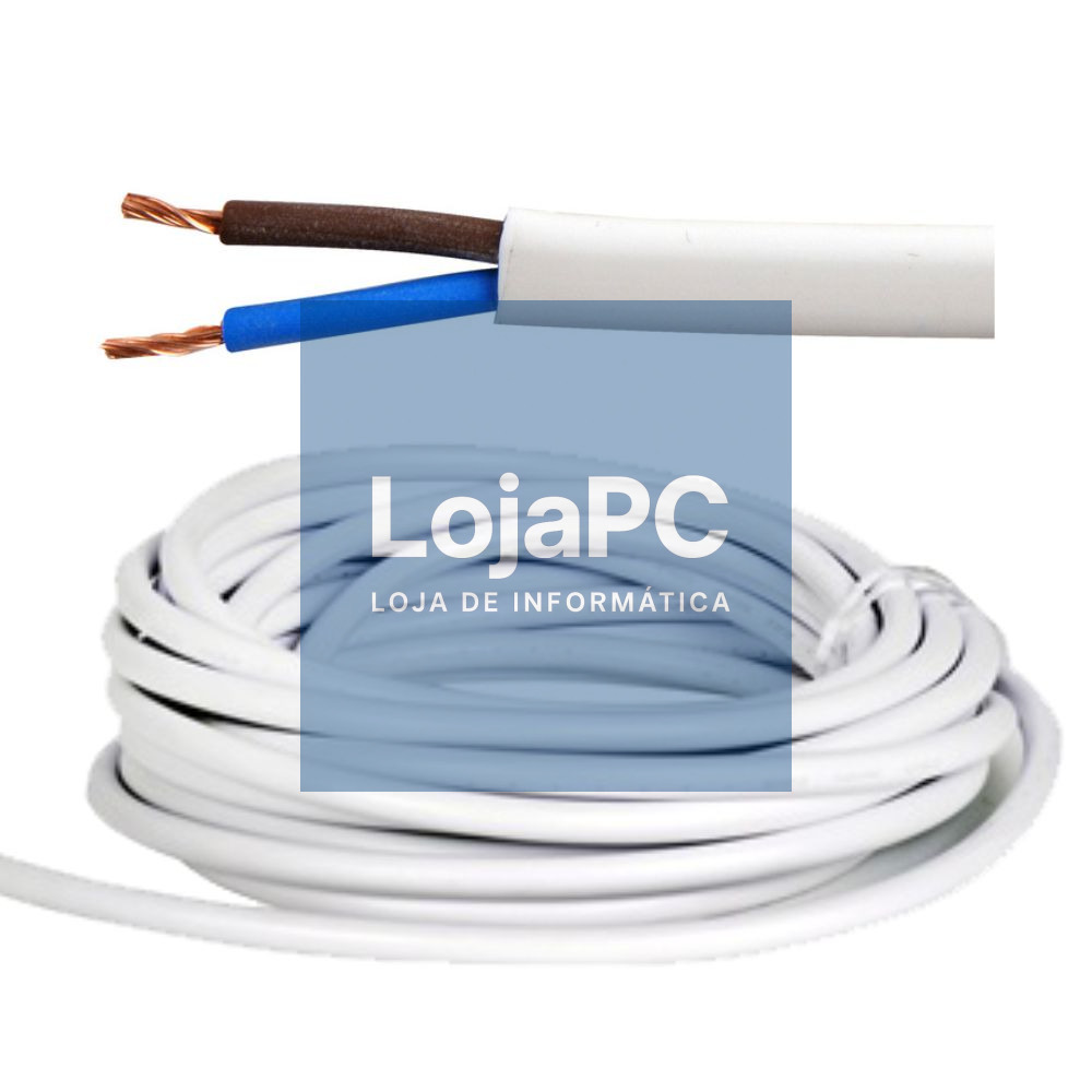 CABO ALIMENTAÇÃO ELÉTRICO 2X1.5MM² BRANCO 5M