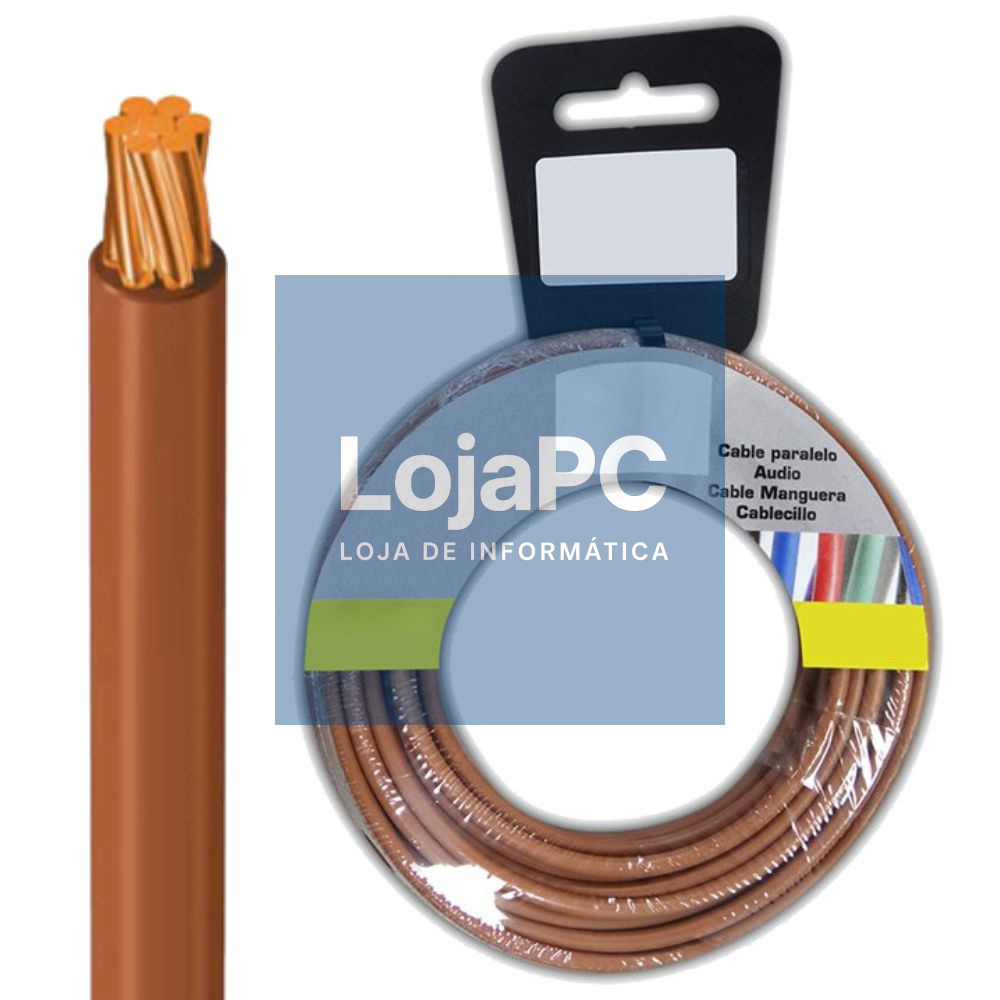 CABO ALIMENTAÇÃO ELÉTRICO 1X1.5MM² CASTANHO 5M