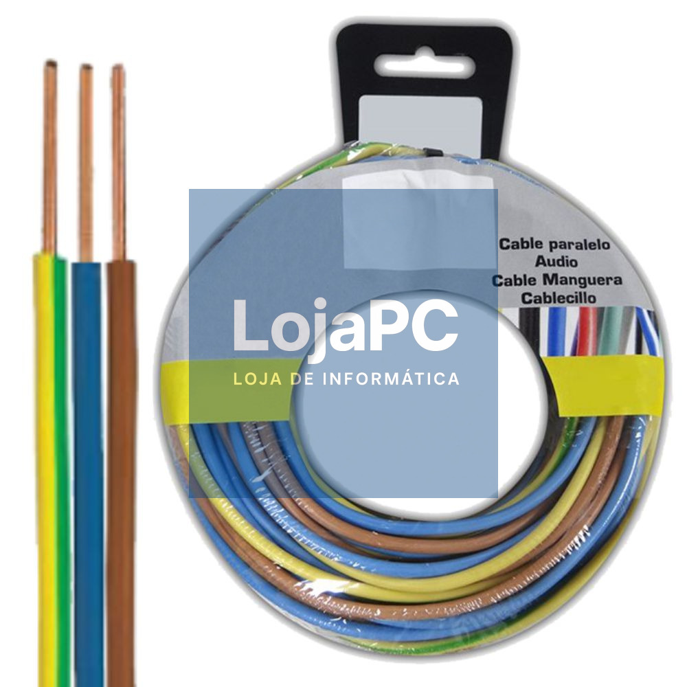 CABO ALIMENTAÇÃO ELÉTRICO 3X1.5MM² MULTICOR 5M