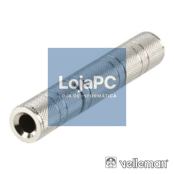 FICHA ADAPTADORA JACK 6.35MM FÊMEA / JACK 6.35MM FÊMEA