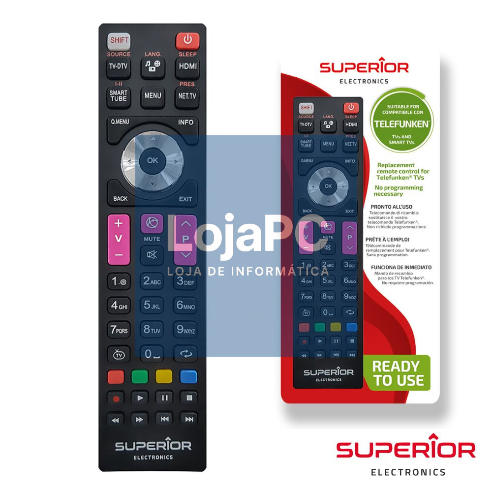 Comando TV Universal Lcd/LED TELEFUNKEN SMART TV