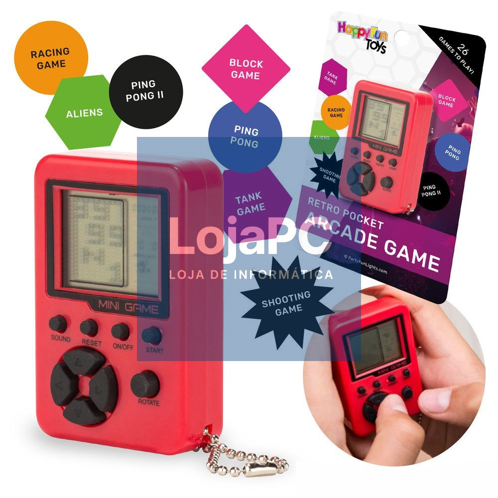 Consola de Jogos Compacta C/ 26 Jogos HAPPYFUN